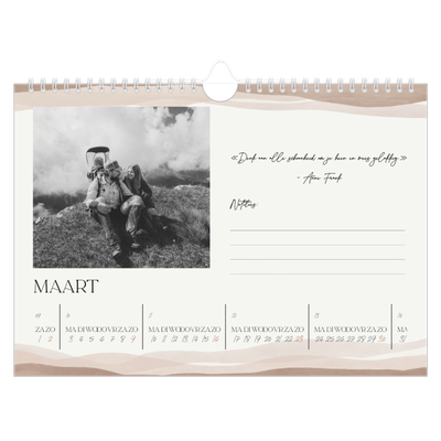 Fotokalender A4 — Welzijn quotes [Maart]