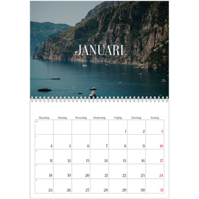 Fotokalender A4 Dubbel (30 x 40 cm) — Eindeloze ontsnapping [Januari]