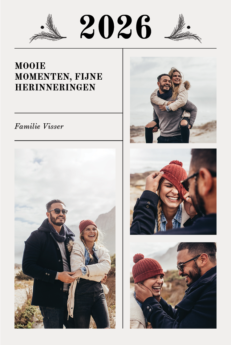 Fotokaarten — Speels nieuwjaar