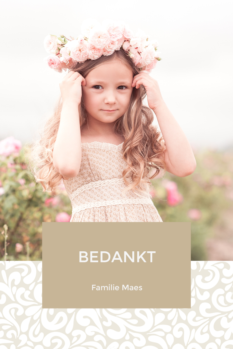 Bedankkaarten — Behangpapier