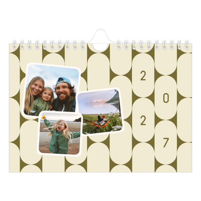 Fotokalender A5 — Retro patronen [omslag]