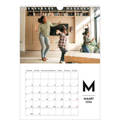 Fotokalender A4 (20 x 30 cm) — Schijnwerper effect [Maart]