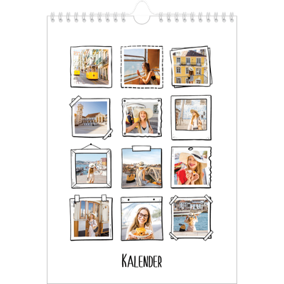 Fotokalender A4 (20 x 30 cm) — Plakboekmomenten [omslag]