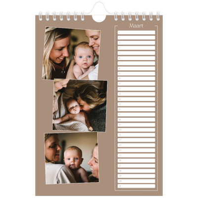 Fotokalender A5 — Gemaakte herinneringen [Maart]