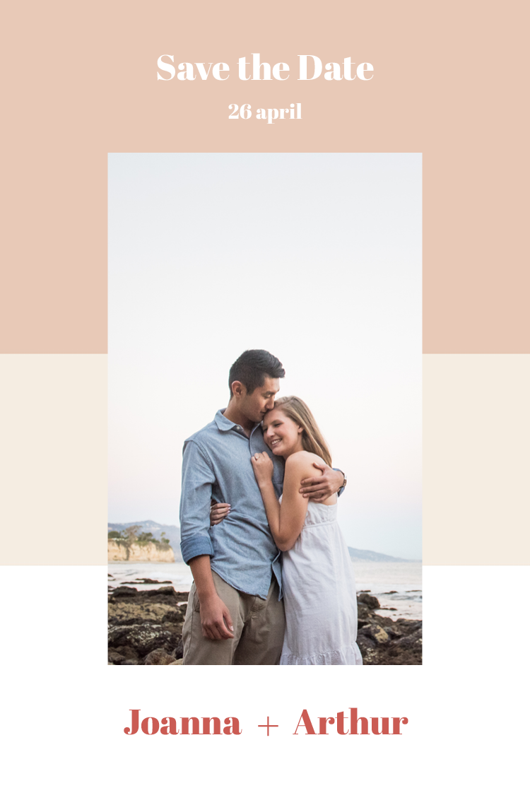 Save the date — Pastelstrepen