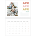 Fotokalender A4 Dubbel (30 x 40 cm) — Bont gekleurd [April]