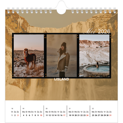 Jaarkalenders vierkant — Zin in avontuur [omslag]