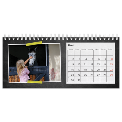 Bureaukalenders — Foto's met plakband [Maart]