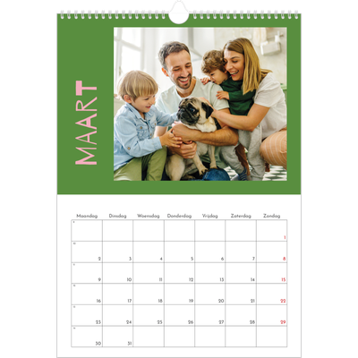 A3 Jaarkalenders — Vrolijk & Kleurrijk [Maart]