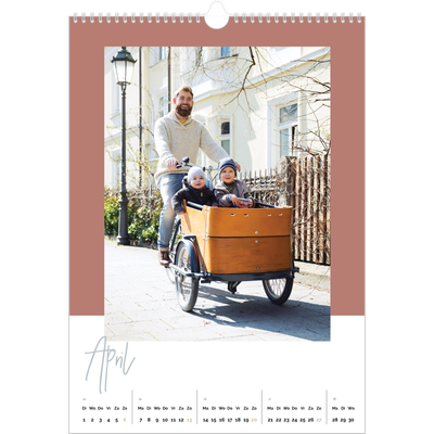 A3 Jaarkalenders — Aardse frames [April]