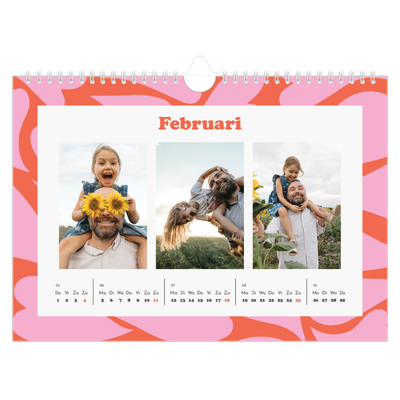 Fotokalender A4 — Speelse patronen [Februari]