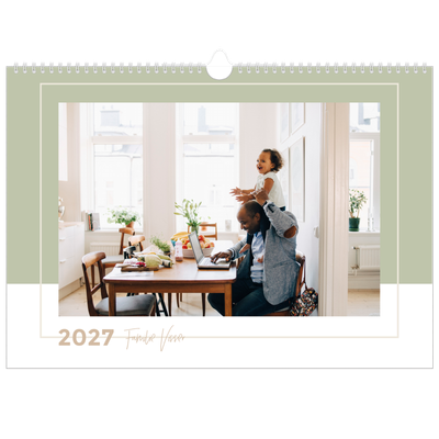 A3 Familieplanners — Aardse tonen - gezinsplanner 4 personen [omslag]