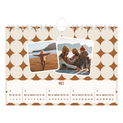 Fotokalender A5 — Retro patronen [omslag]