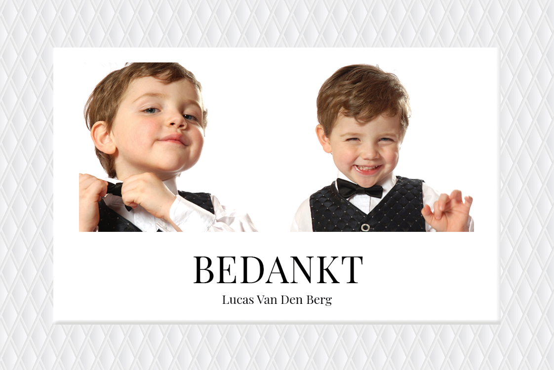 Bedankkaarten — Reliëf-look