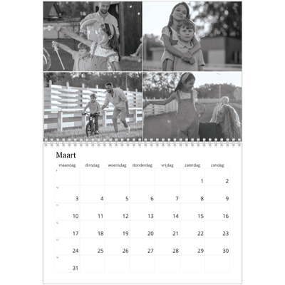 Fotokalender A4 Dubbel (30 x 40 cm) — Focus [Maart]
