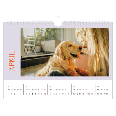 Fotokalender A4 — Vrolijk & Kleurrijk [April]