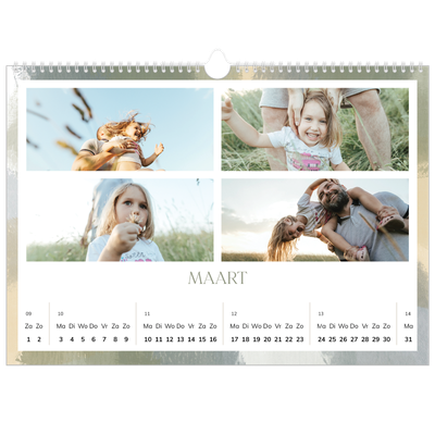 Fotokalender A3 — Verfkwast effect [Maart]