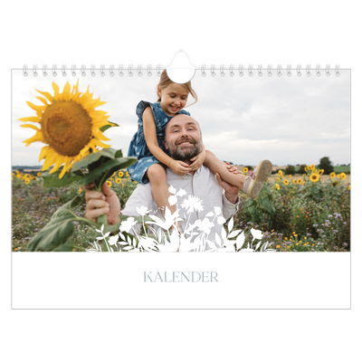 Fotokalender A4 — Bloemen motief [omslag]