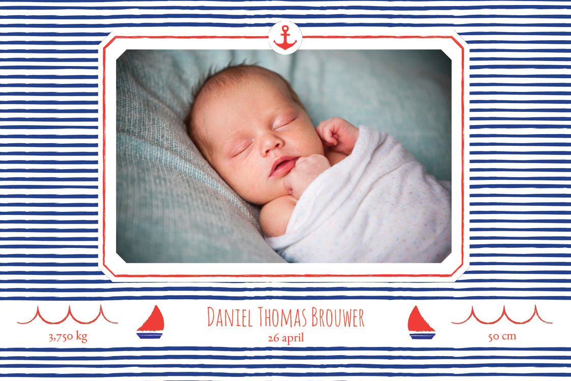 Uitnodigingen — Kleine matroos