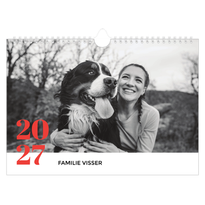 Fotokalender A4 — Een dikgedrukt jaar [omslag]