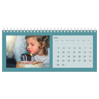 Bureaukalenders — Kleurrijke kaders [Maart]