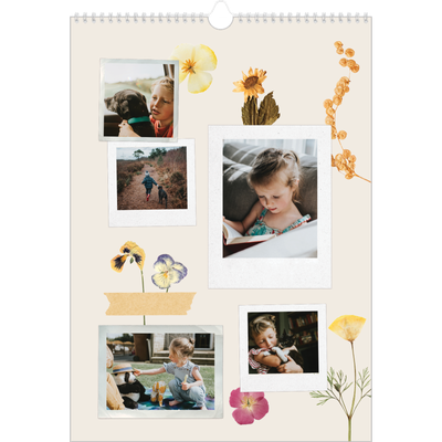 Verjaardagskalenders A3 — Vintage scrapbook [omslag]