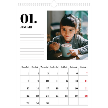 Fotokalender A3 — Serif en momenten