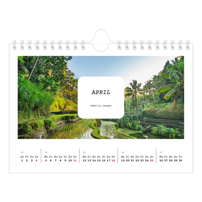 Fotokalender A5 — Het hele verhaal [April]