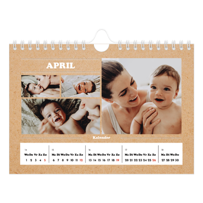 Fotokalender A5 — Magazine stijl [April]
