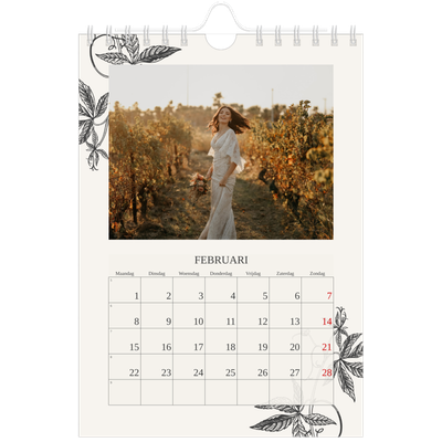 Fotokalender A5 — Inkt & klimop [Februari]