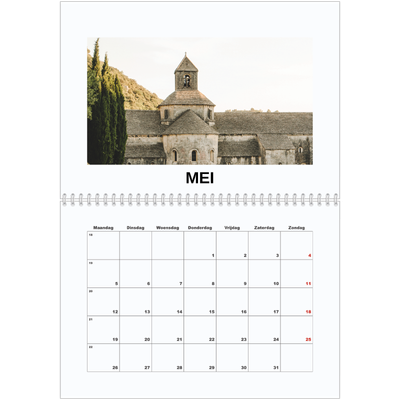 Fotokalender A4 Dubbel (30 x 40 cm) — Eenvoudige foto [omslag]