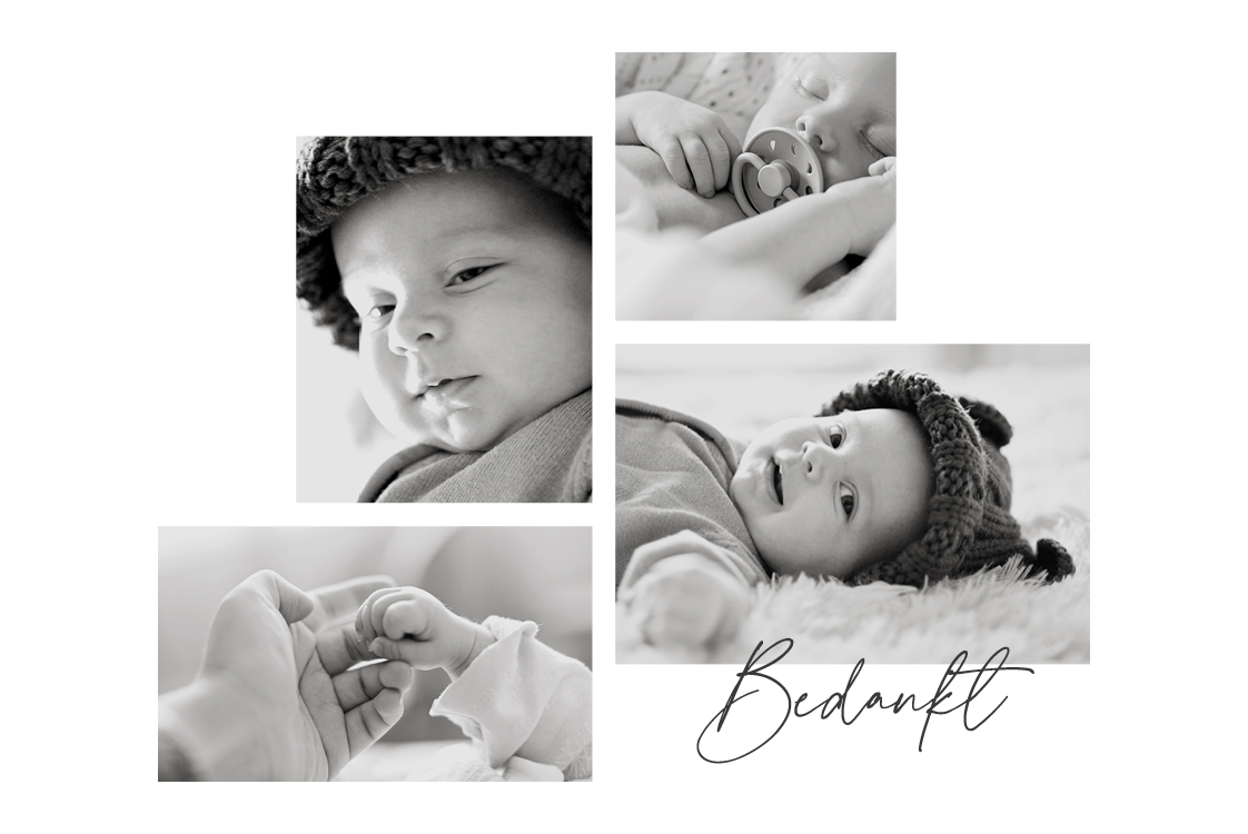 Bedankkaarten — Klein elegant