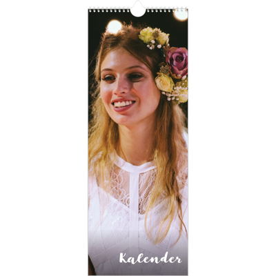 Smalle kalender  — Schuingedrukte letters [omslag]
