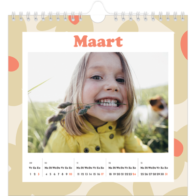 Jaarkalenders vierkant — Speelse patronen [Maart]