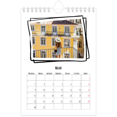 Fotokalender A5 — Plakboekmomenten [Maart]