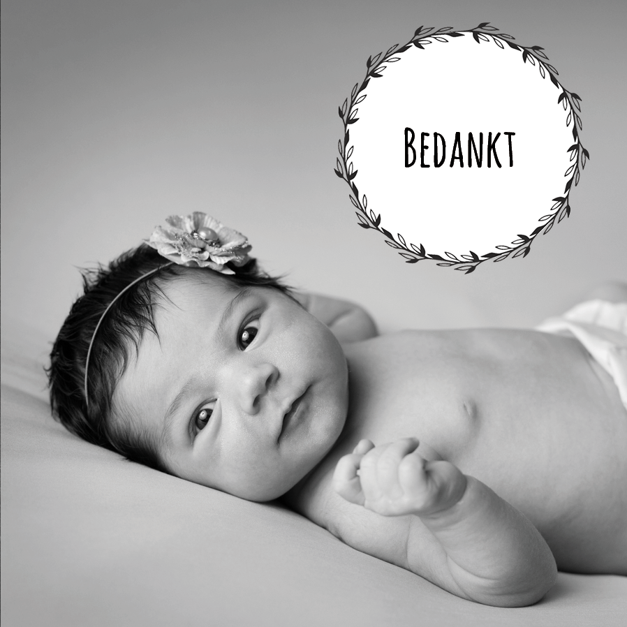 Bedankkaarten — Aankondiging krijtbord