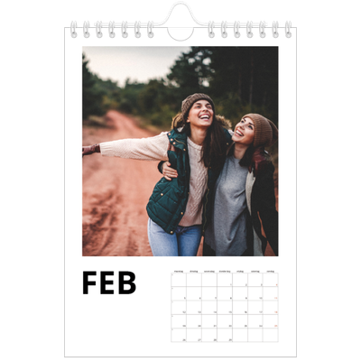 Fotokalender A5 — Witte randen [Februari]