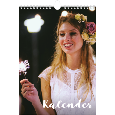Fotokalender A4 (20 x 30 cm) — Schuingedrukte letters [omslag]