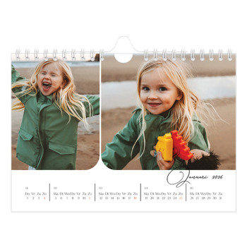 Fotokalender A5 — Momentopnamen en schrift