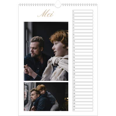 Verjaardagskalenders A3 — Fotolijn [Mei]
