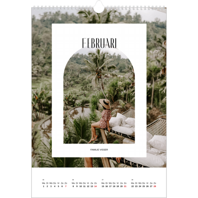 A3 Jaarkalenders — De open boog [Februari]