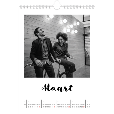 Fotokalender A4 (20 x 30 cm) — Handgeschreven letters [Maart]