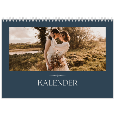 Fotokalender A4 Dubbel (30 x 40 cm) — Leisteen & schreef [omslag]