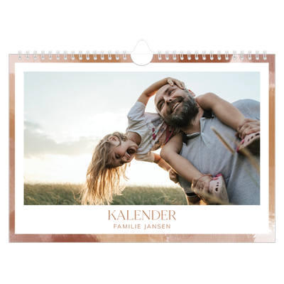 Fotokalender A4 — Verfkwast effect [omslag]