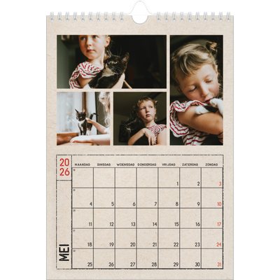 Fotokalender A4 (20 x 30 cm) — Craft stempel effect [omslag]