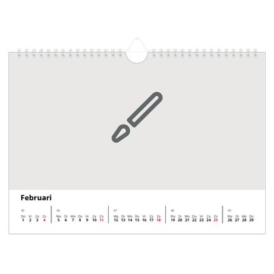 Fotokalender A4 — Ontwerp je eigen fotoproduct [Februari]
