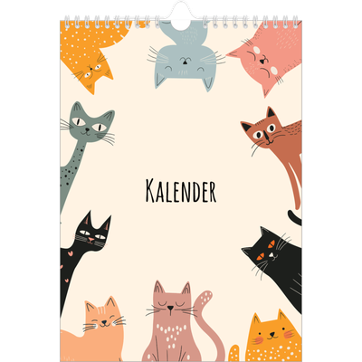 Fotokalender A4 (20 x 30 cm) — Kattenpoten en krabbels [omslag]