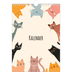 Fotokalender A4 (20 x 30 cm) — Kattenpoten en krabbels [omslag]