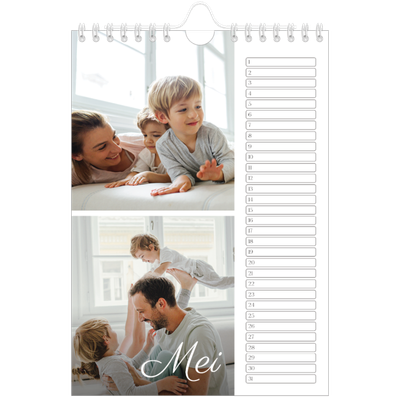 Fotokalender A5 — Handgeschreven maanden [Mei]