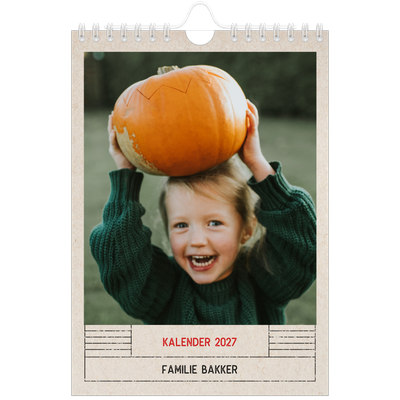 Fotokalender A5 — Craft stempel effect [omslag]